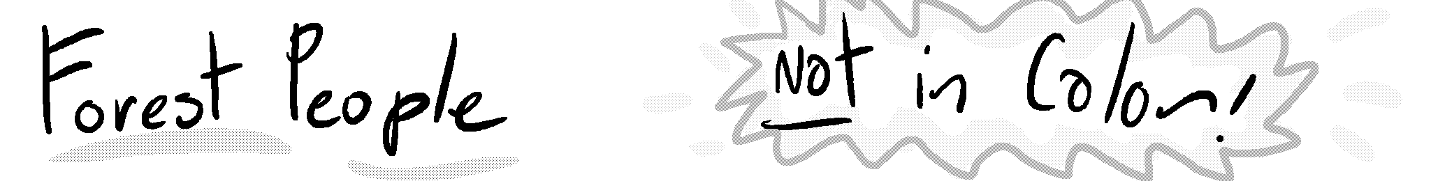 The header: A collection of friends welcoming you to the comic, saying "We're so glad you're here!!"